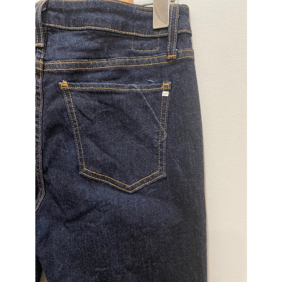 Michelle by Comune Mid-Twig Mind Rise Skinny Dark Wash Jeans leg slits Size 29 - Picture 6 of 13